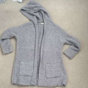 Lovestitch Heather Gray Hooded Cardigan